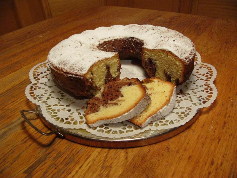 marble cake;