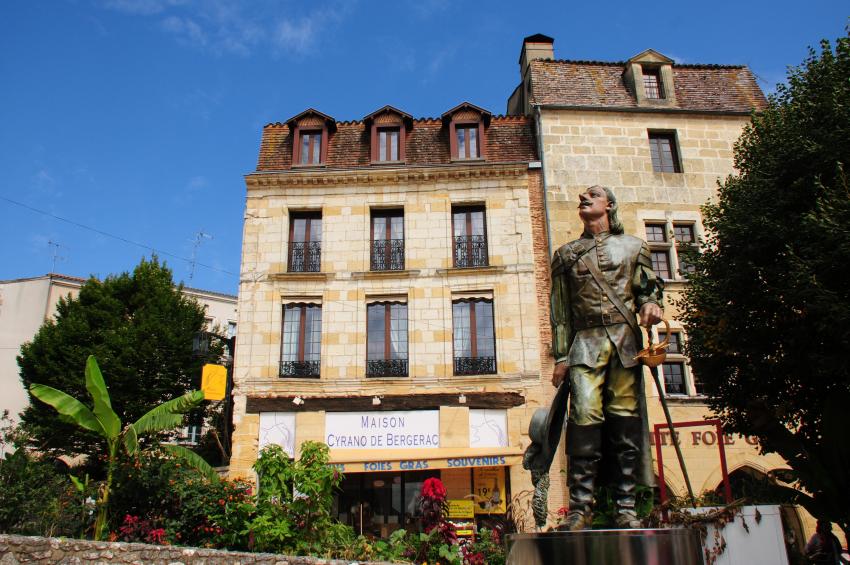 Statue of Cyrano de Bergerac at  10 September 2015